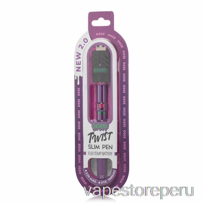 Vape Sin Nicotina Peru Ooze Slim Twist Pen 2.0 Flex Temp Batería Ultra Violeta